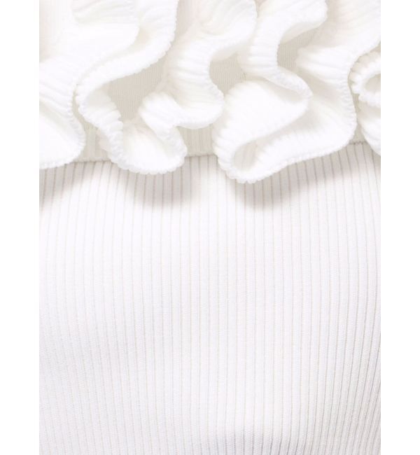 LAGUNAMOON「デコラフリルオフショルニットプルオーバー」|ニット・セーター|