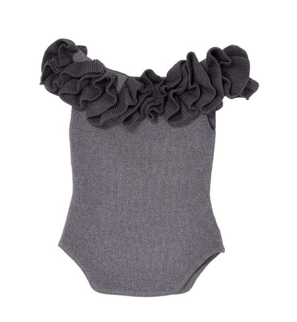 LAGUNAMOON「デコラフリルオフショルニットプルオーバー」|ニット・セーター|