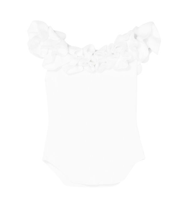 LAGUNAMOON「デコラフリルオフショルニットプルオーバー」|ニット・セーター|