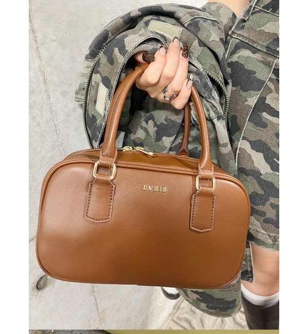 EVRIS「ミニボストンBAG」|ボストンバッグ|ブラウン