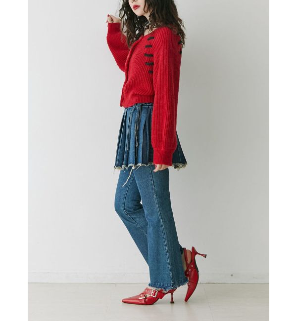 jouetie「プリーツスカートレイヤードパンツ」|その他|