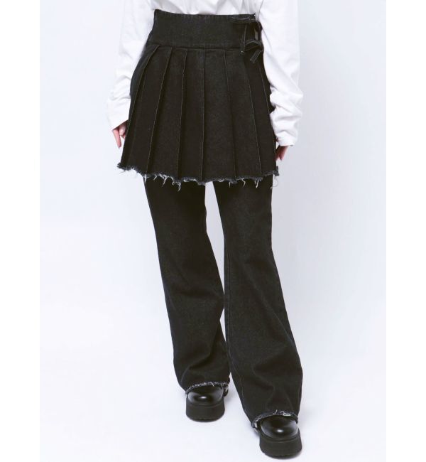 jouetie「プリーツスカートレイヤードパンツ」|その他|