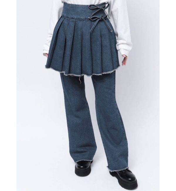 jouetie「プリーツスカートレイヤードパンツ」|その他|