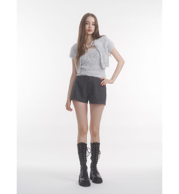 jouetie「ラインストーンショートパンツ【セットアップ対応】」|その他|