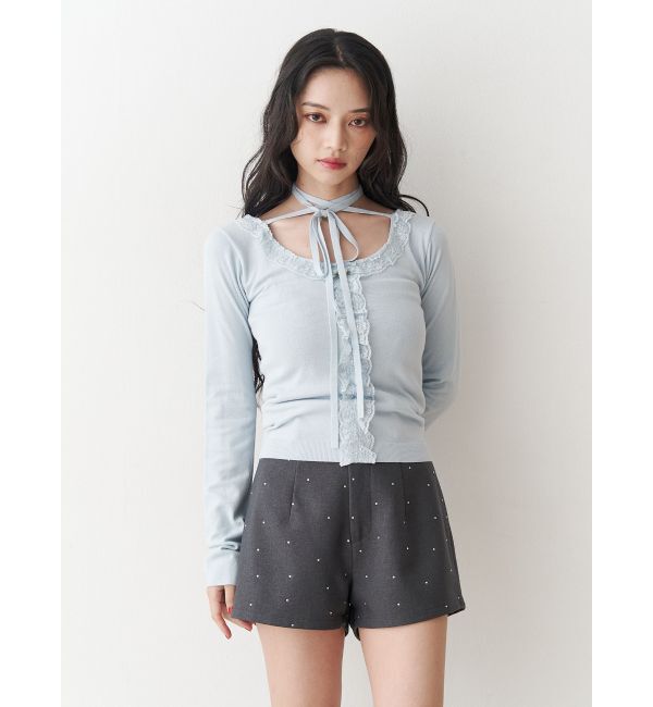 jouetie「ラインストーンショートパンツ【セットアップ対応】」|その他|
