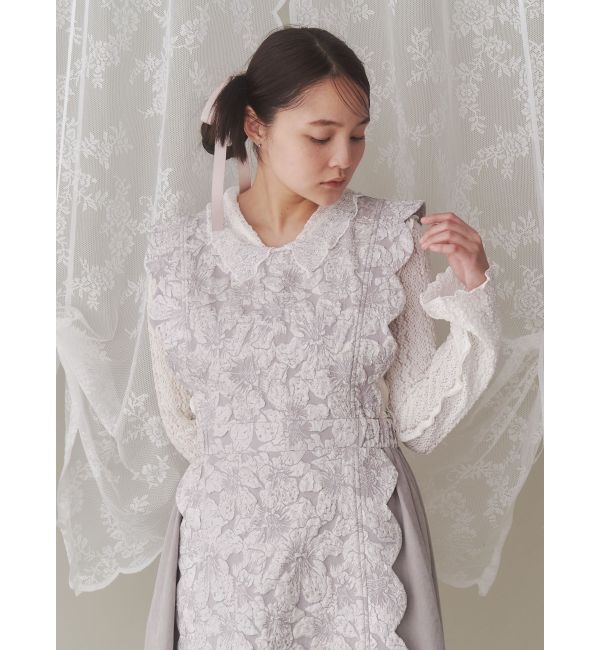 merry jenny「スカラップコンビワンピース」|ワンピース|