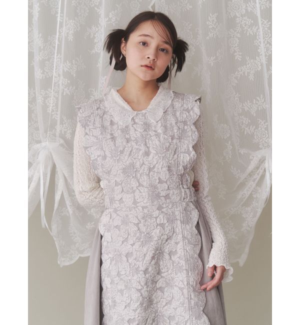 merry jenny「スカラップコンビワンピース」|ワンピース|