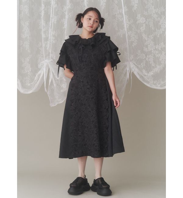 merry jenny「スカラップコンビワンピース」|ワンピース|