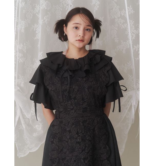 merry jenny「スカラップコンビワンピース」|ワンピース|