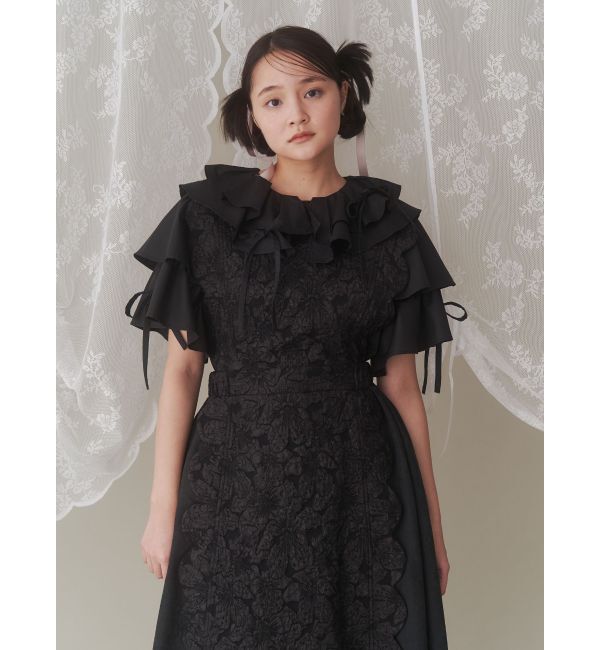 merry jenny「スカラップコンビワンピース」|ワンピース|