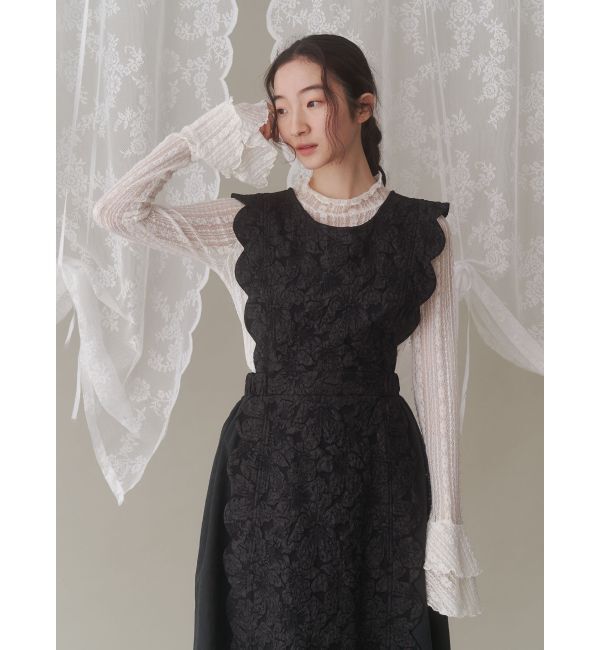 merry jenny「スカラップコンビワンピース」|ワンピース|