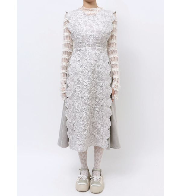 merry jenny「スカラップコンビワンピース」|ワンピース|