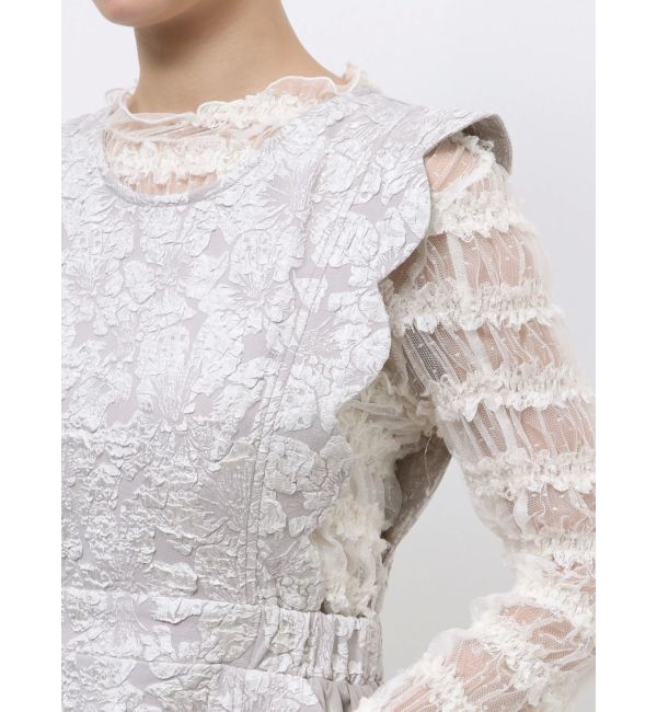 merry jenny「スカラップコンビワンピース」|ワンピース|