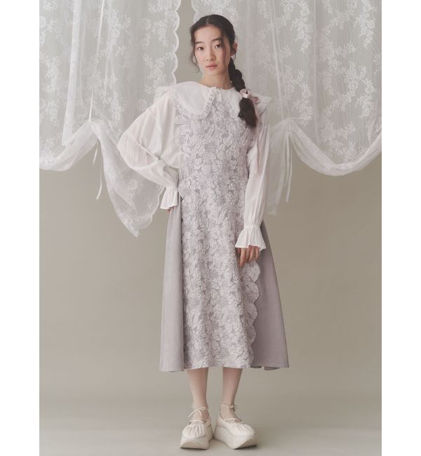 merry jenny「スカラップコンビワンピース」|ワンピース|