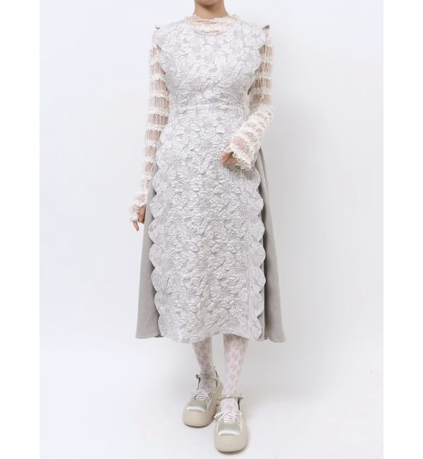 merry jenny「スカラップコンビワンピース」|ワンピース|