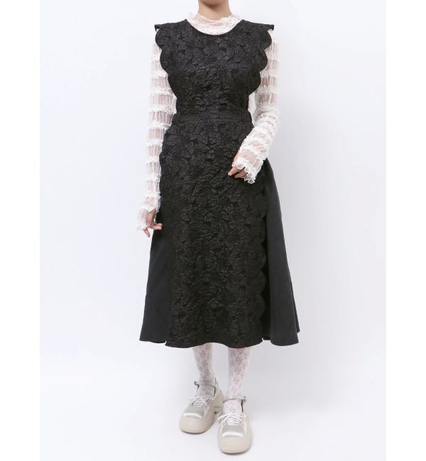 merry jenny「スカラップコンビワンピース」|ワンピース|