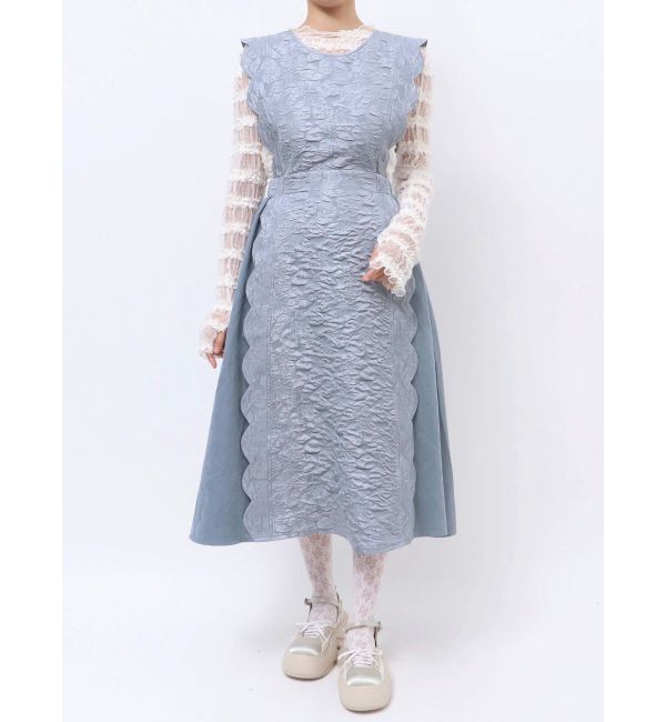 merry jenny「スカラップコンビワンピース」|ワンピース|