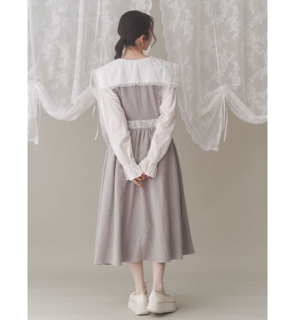 merry jenny「スカラップコンビワンピース」|ワンピース|