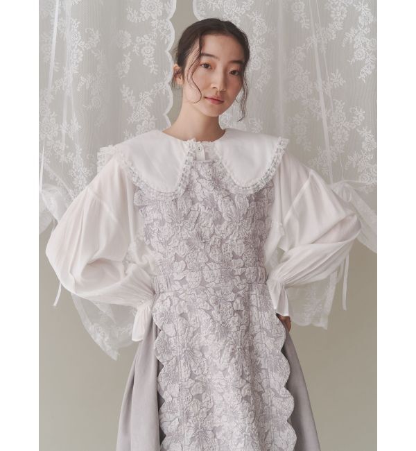 merry jenny「スカラップコンビワンピース」|ワンピース|