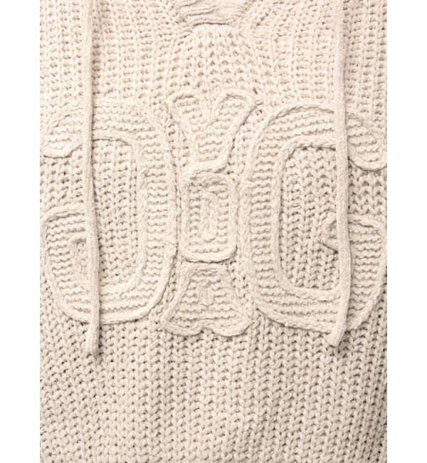 GYDA「Symmetry GYDAベロアニットパーカー」|ニット・セーター|