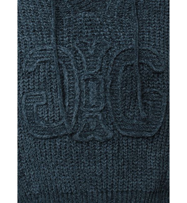 GYDA「Symmetry GYDAベロアニットパーカー」|ニット・セーター|