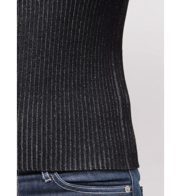 GYDA「GGプレートオープンフロントニットトップス」|ニット・セーター|