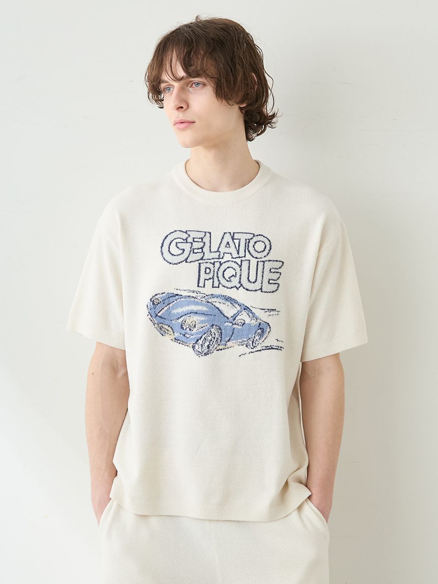 GELATO PIQUE HOMME「【HOMME】エアリーモコスタービークルジャガードプルオーバー」|プルオーバー|