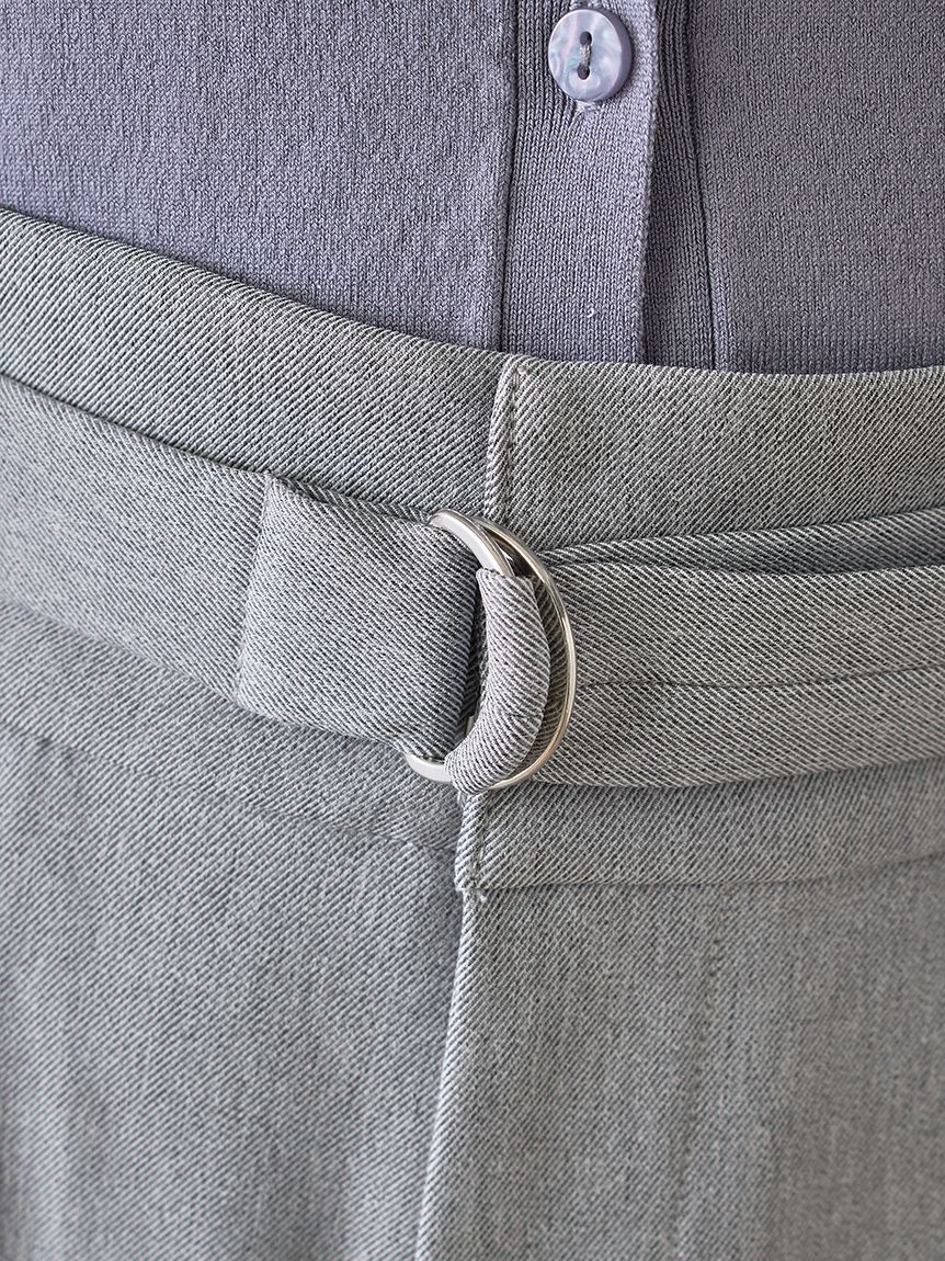SNIDEL「スタイルアップベルティッドワイドパンツ」|チノ|