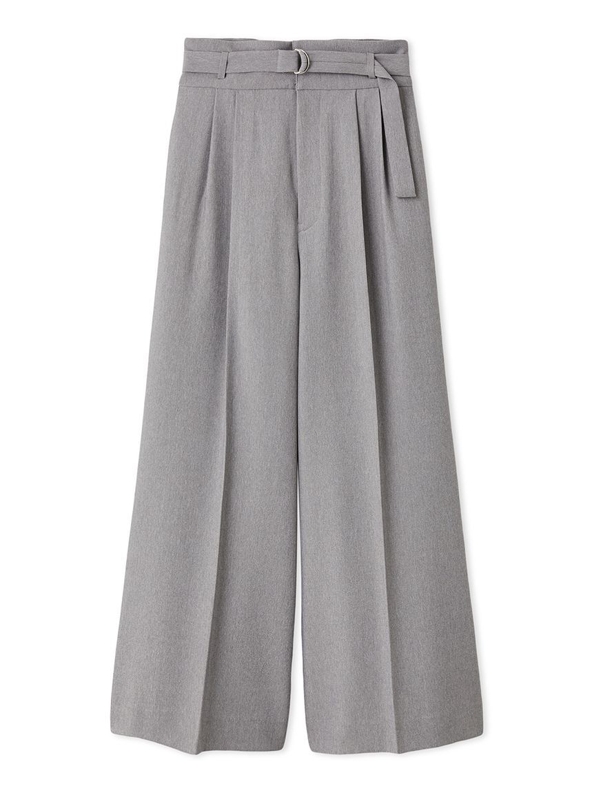 SNIDEL「スタイルアップベルティッドワイドパンツ」|チノ|