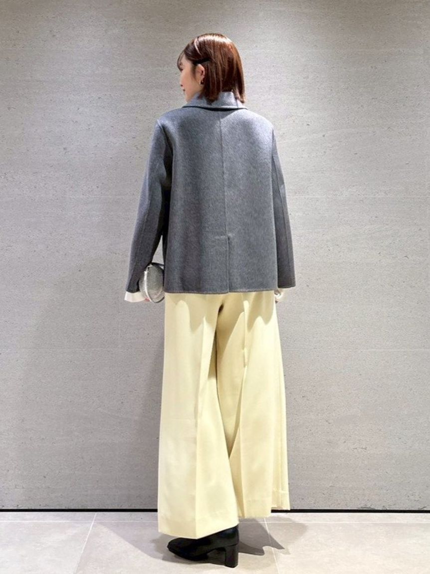 SNIDEL「スタイルアップベルティッドワイドパンツ」|チノ|