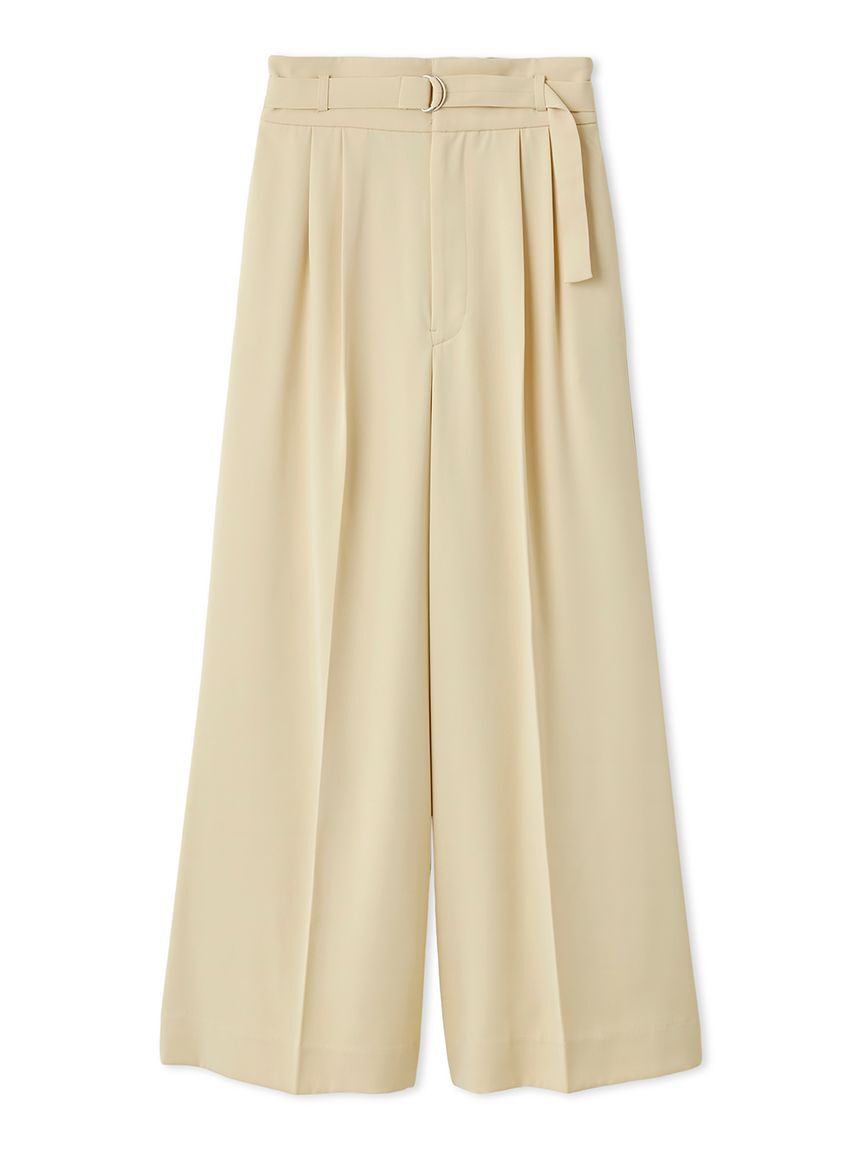 SNIDEL「スタイルアップベルティッドワイドパンツ」|チノ|YEL