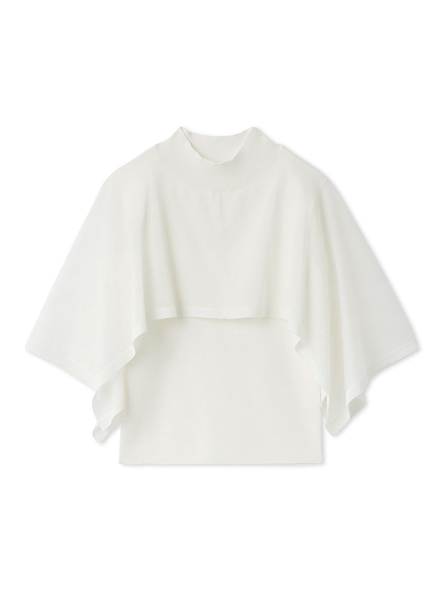 SNIDEL「Sustainableケープニットプルオーバー」|ニット・セーター|WHT