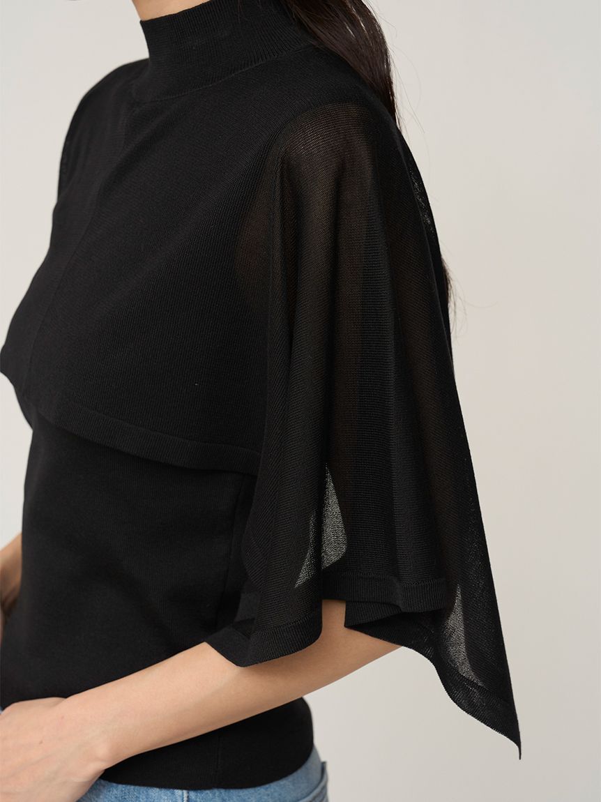 SNIDEL「Sustainableケープニットプルオーバー」|ニット・セーター|