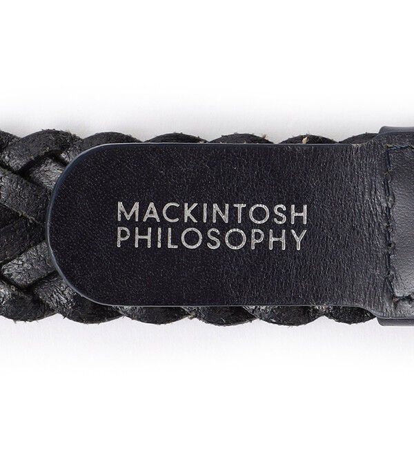 MACKINTOSH PHILOSOPHY「【25年春夏モデル】オイルレザーメッシュ カジュアルベルト」|ベルト|