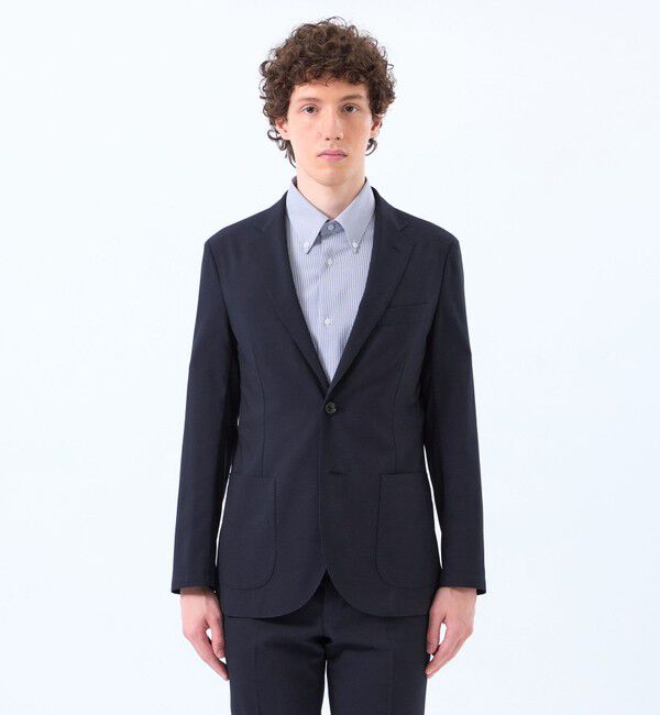MACKINTOSH PHILOSOPHY「トロッター ウルトラライト ジャケット ナローサッカーストライプ」|テーラードジャケット|