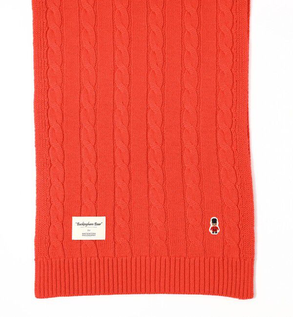 MACKINTOSH PHILOSOPHY「バッキンガムベア ケーブル ニットマフラー」|マフラー|