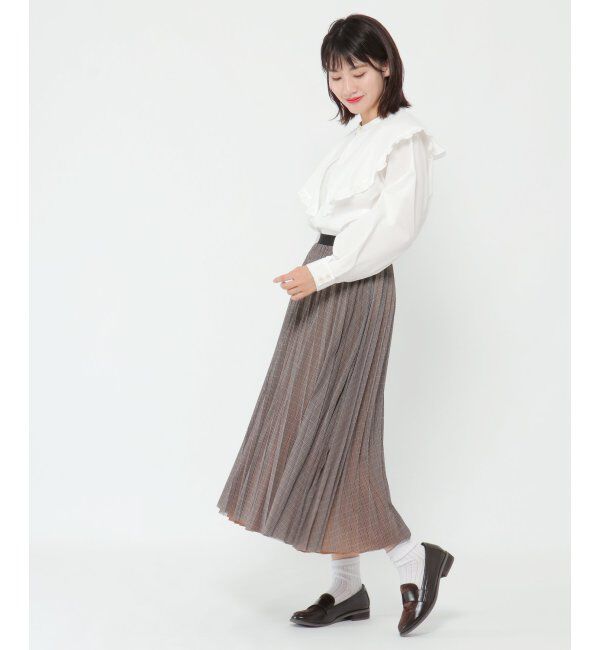 ikka「リバーシブルスウェードスカート」|スカート|