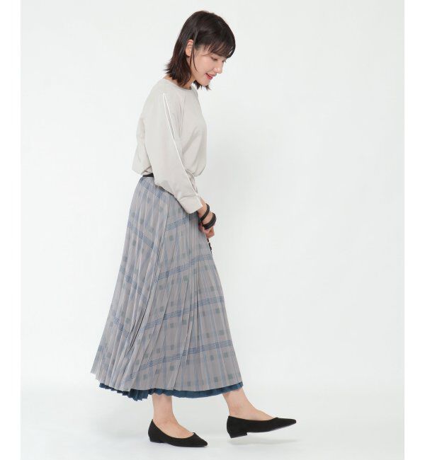 ikka「リバーシブルスウェードスカート」|スカート|