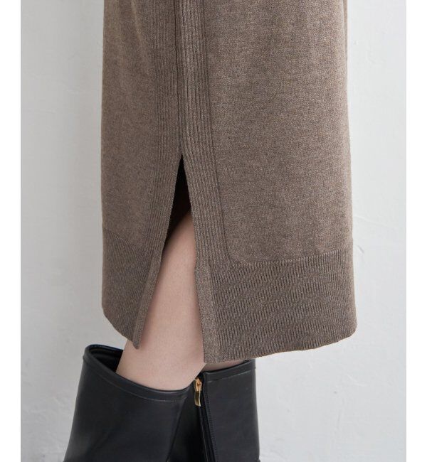 IKKA LOUNGE「タートルニットスリットワンピース」|その他|