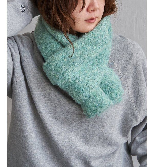 Lbc with Life「ウール混MIXツイードマフラー」|マフラー|