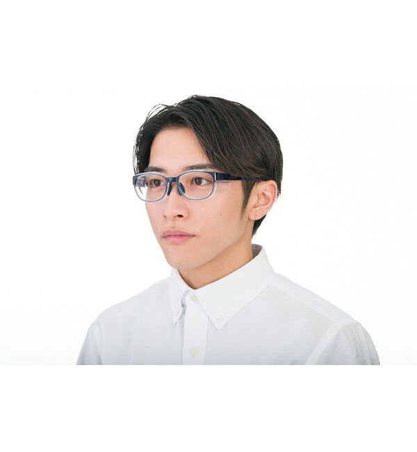  「ウェリントン型 飛沫・花粉対策めがね AIR VISOR ULTRA+ Mサイズ」|メガネ|