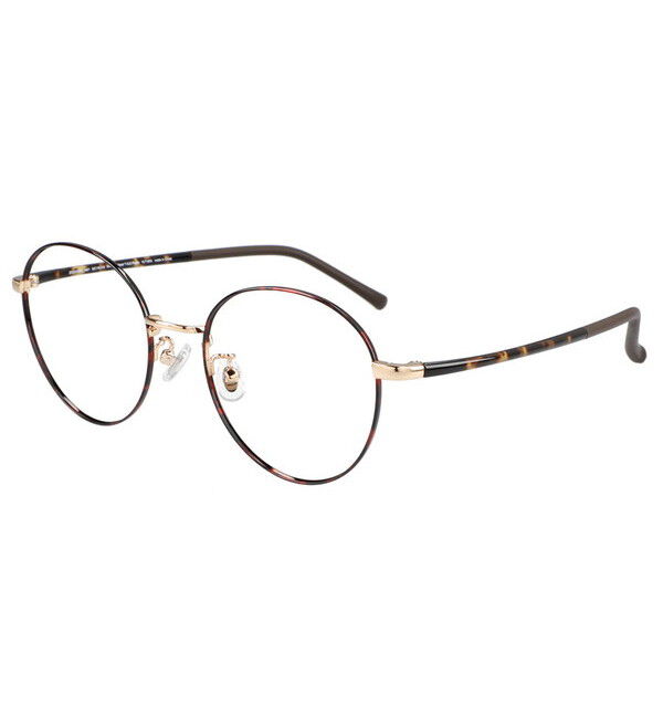  「ボストン型 丸サングラス クリアレンズサングラス｜紫外線100%カットクリアサングラス」|サングラス|ブラウン