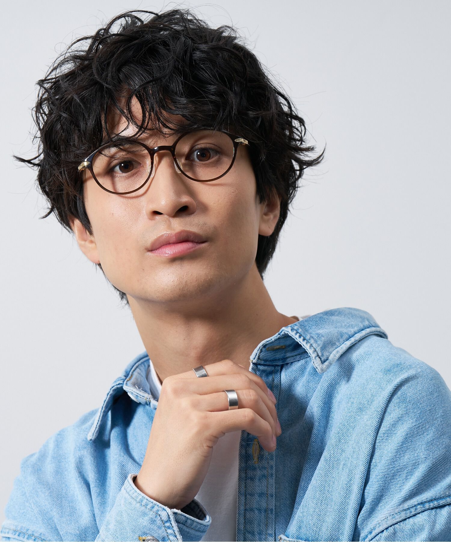  「ラウンド型 めがね｜軽くて壊れにくい Zoff SMART -My color-」|メガネ|ブラウン