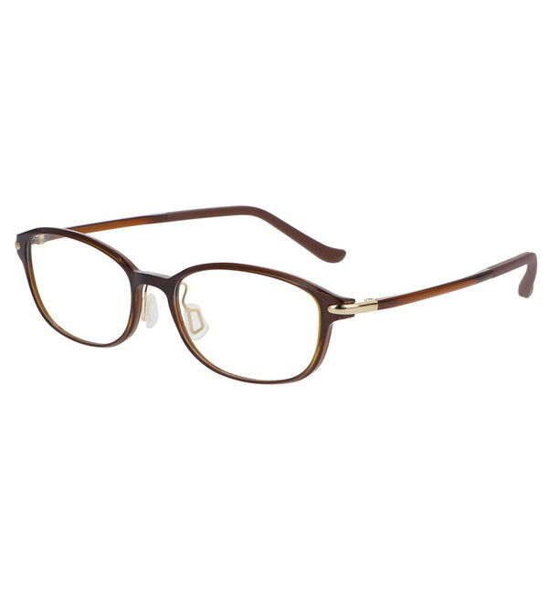  「スクエア型 めがね｜軽くて壊れにくい Zoff SMART -My color-」|メガネ|ブラウン