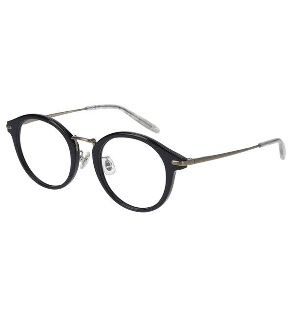  「ボストン型 メガネ｜軽量 チタン メタル Zoff CLASSIC レンズ交換券付き」|メガネ|ブラック