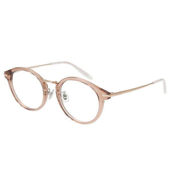  「ボストン型 メガネ｜軽量 チタン メタル Zoff CLASSIC レンズ交換券付き」|メガネ|ピンク