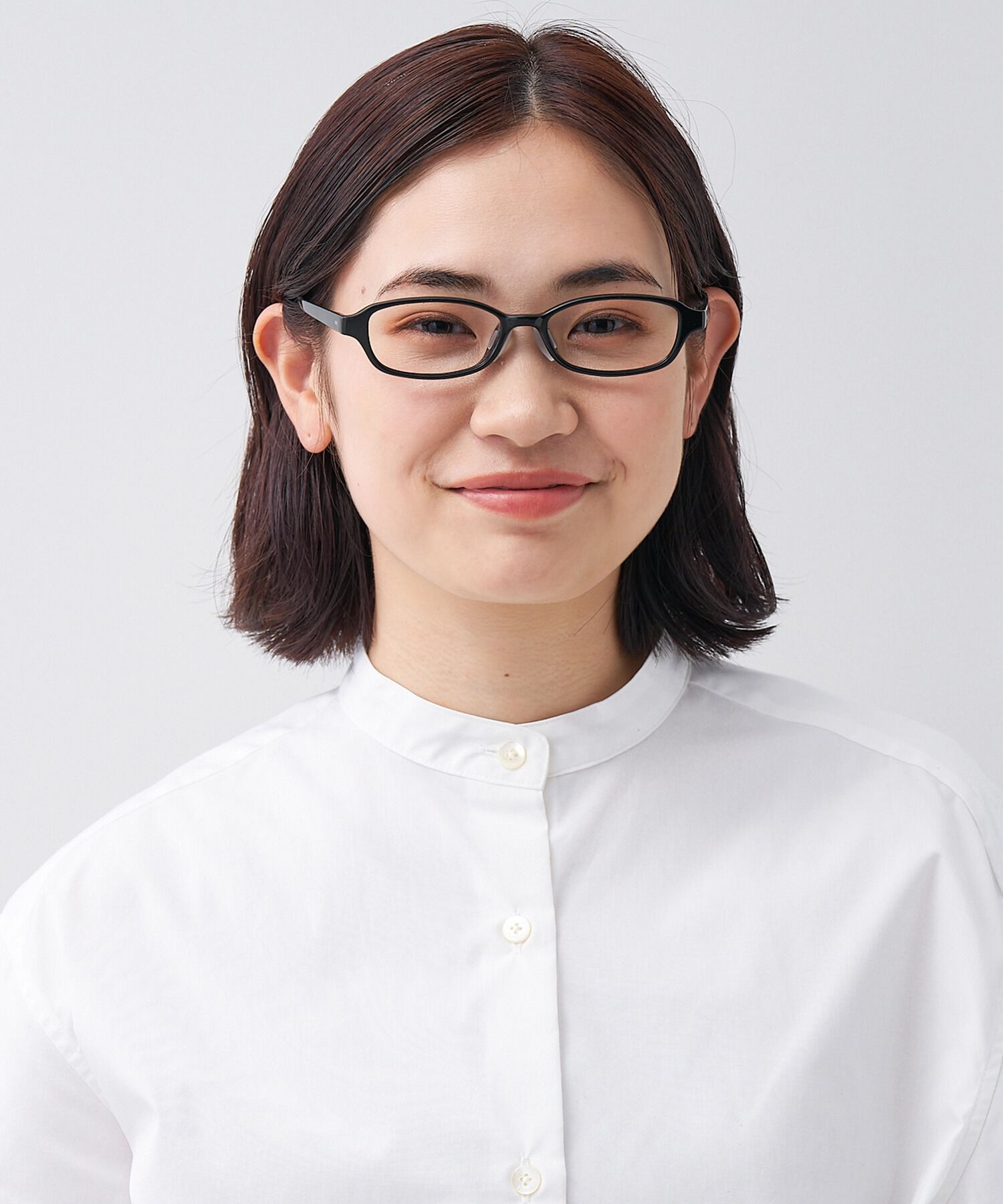  「スクエア型  軽量 メガネ｜黒縁 おうち時間を快適に過ごす ズレ落ち防止 レンズ交換券付き」|メガネ|ブラック