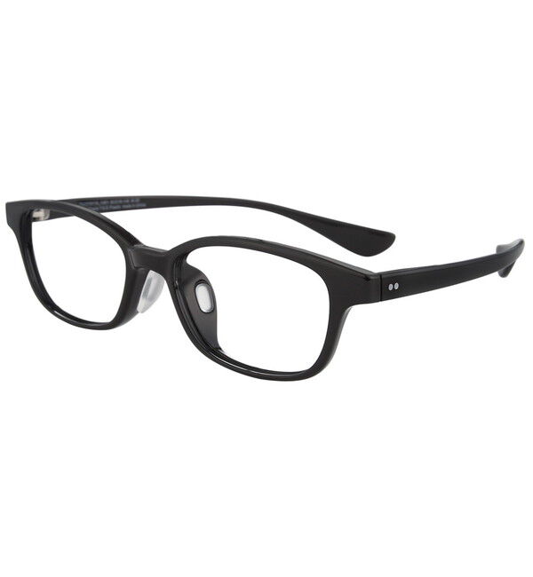  「スクエア型 軽量 メガネ｜黒縁 おうち時間を快適に過ごす ズレ落ち防止 レンズ交換券付き」|メガネ|