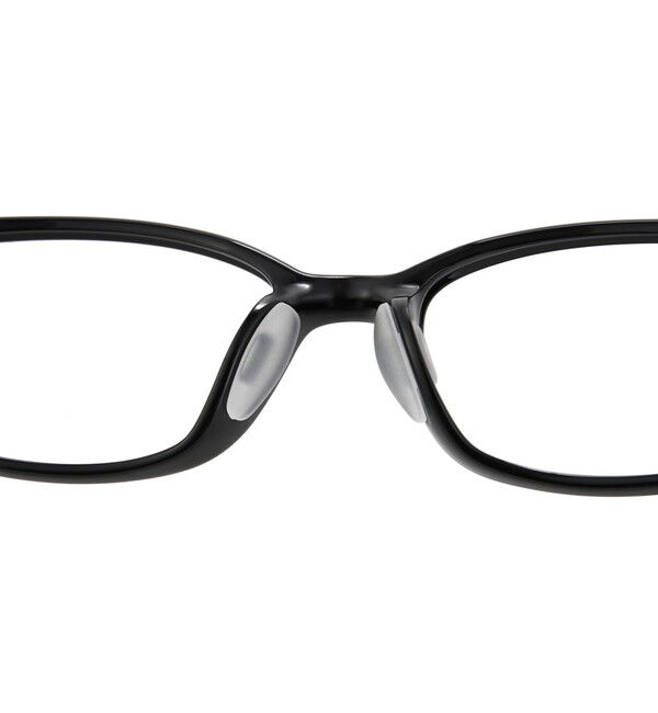  「スクエア型 軽量 メガネ｜黒縁 おうち時間を快適に過ごす ズレ落ち防止 レンズ交換券付き」|メガネ|