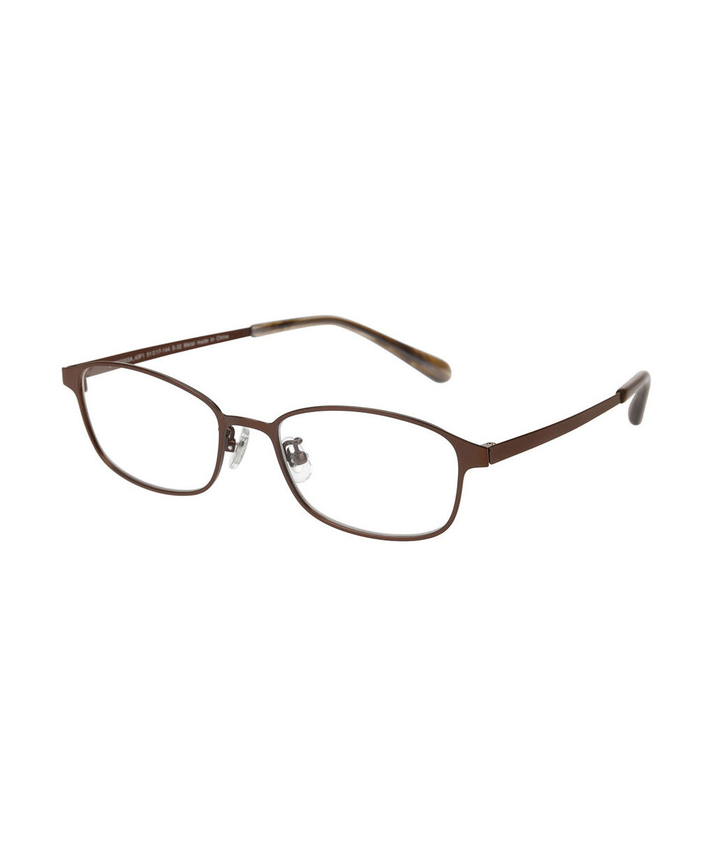  「スクエア型 メガネ ｜SUPER LIGHT METAL（スーパーライト･メタル） レンズ交換券付き」|メガネ|ブラウン